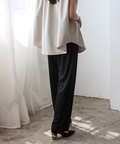 No Rule No Line（ノール－ルノーライン）の「ストレッチカーブパンツ（その他パンツ・レディース・ブラック/ネイビー/ホワイト・FREE）」の13枚目の写真