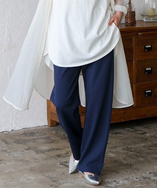 No Rule No Line（ノール－ルノーライン）の「ストレッチカーブパンツ（その他パンツ・レディース・ブラック/ネイビー/ホワイト・FREE）」の10枚目の写真