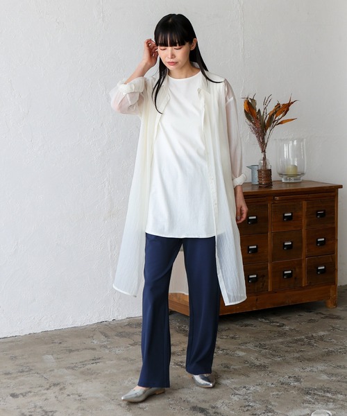 No Rule No Line（ノール－ルノーライン）の「ストレッチカーブパンツ（その他パンツ・レディース・ブラック/ネイビー/ホワイト・FREE）」の20枚目の写真