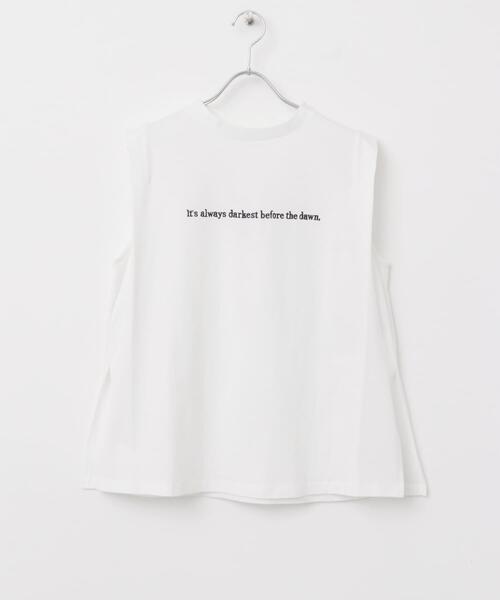 ITEMS URBANRESEARCH(アイテムズ アーバンリサーチ)の「ショルダータックロゴTシャツ(Tシャツ/カットソー・レディース・ライトピンク/チャコールグレー/ホワイト・FREE)」の22枚目の写真