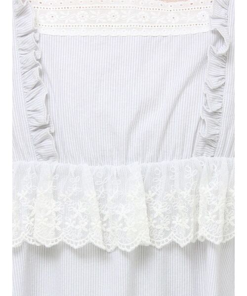 merryjenny ストライプレースワンピース ピンク メリージェニー merry jenny ストライプレースワンピース