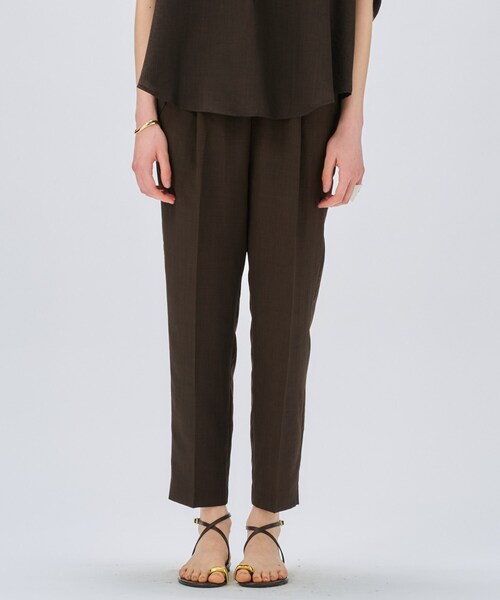 cloenc（クロエンス）の「【セットアップ／手洗い可】ドライタッチイージーテーパードパンツ（その他パンツ・レディース・ダークブラウン/スミクロ/グレー・03/02/01）」の3枚目の写真