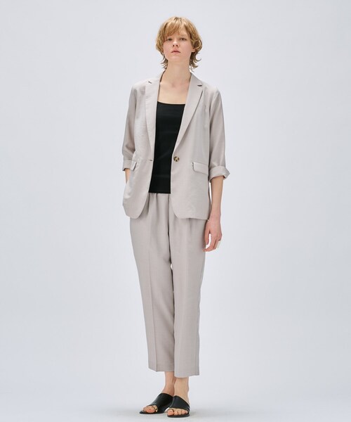 cloenc（クロエンス）の「【セットアップ／手洗い可】ドライタッチイージーテーパードパンツ（その他パンツ・レディース・ダークブラウン/スミクロ/グレー・03/02/01）」の22枚目の写真