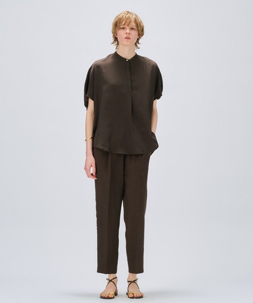 cloenc（クロエンス）の「【セットアップ／手洗い可】ドライタッチイージーテーパードパンツ（その他パンツ・レディース・ダークブラウン/スミクロ/グレー・03/02/01）」の13枚目の写真