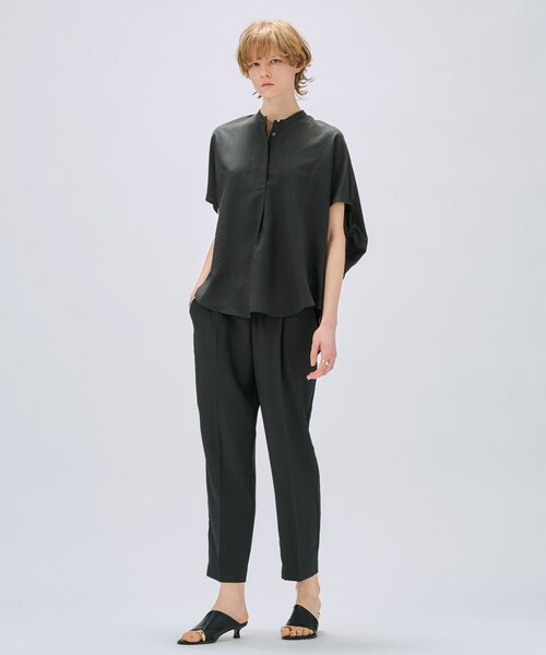 cloenc（クロエンス）の「【セットアップ／手洗い可】ドライタッチイージーテーパードパンツ（その他パンツ・レディース・ダークブラウン/スミクロ/グレー・03/02/01）」の9枚目の写真