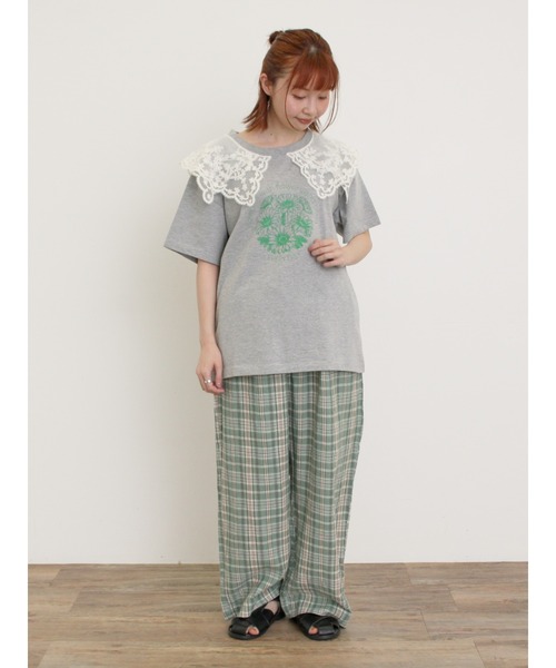 【Twinset】レーススリーブ付きTシャツ BEAMS HEART（ビームス ハート）【EXCLUSIVE】PENNEY'S / FOX