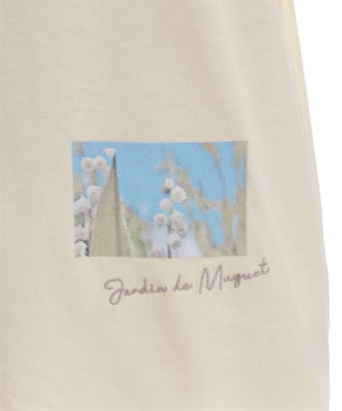 axes femme（アクシーズファム）の「吸水速乾ランダム鈴蘭刺繍Ｔ（Tシャツ/カットソー・レディース・イエロー/ネイビー/ホワイト/グリーン・FREE）」の14枚目の写真