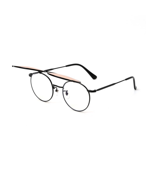CALEE(キャリー)の「FLIP UP TYPE CIRCLE METAL GLASSES(メガネ・メンズ・ブラック/ブルー/ブラウン/グリーン・FREE)」の14枚目の写真