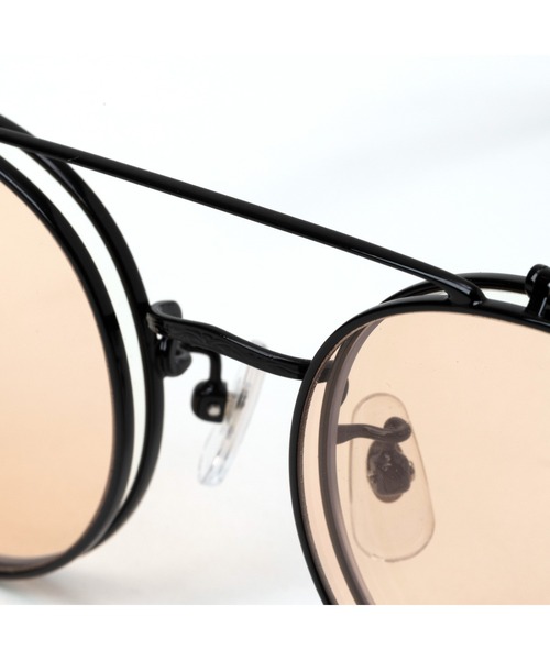 CALEE(キャリー)の「FLIP UP TYPE CIRCLE METAL GLASSES(メガネ・メンズ・ブラック/ブルー/ブラウン/グリーン・FREE)」の11枚目の写真