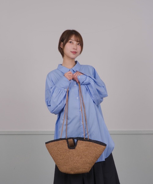 Mal. 【新品未使用】ラフィア かごバッグ セール】【amarre】ラフィア かごバッグ MAREE（かごバッグ）｜M