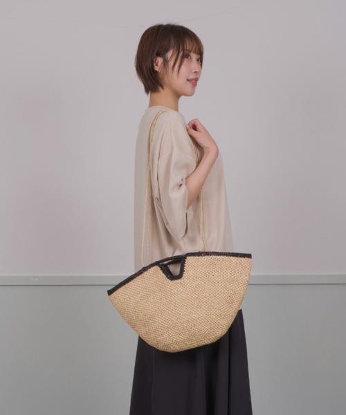 【ほぼ新品】Deuxieme Classe /AMARRE かごバッグ かごバッグ カゴバッグ 「amarre」ラフィア かごバッグ CRUISE