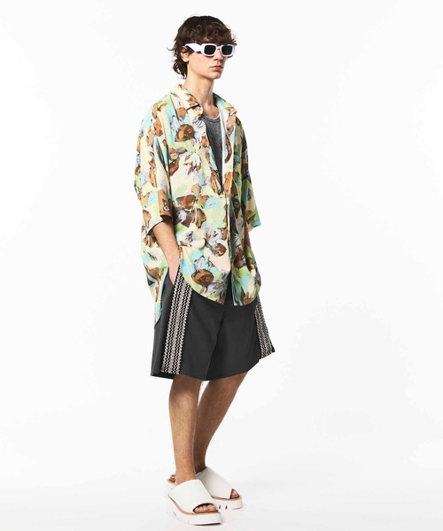 セール】《UNISEX》Prime-Wide Side Line Shorts/プライムワイド