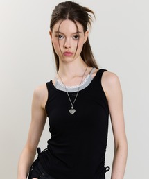 LUVISTRUE(CYgD[)SM LAYERED LACE SLEEVELESS(`[ugbv)