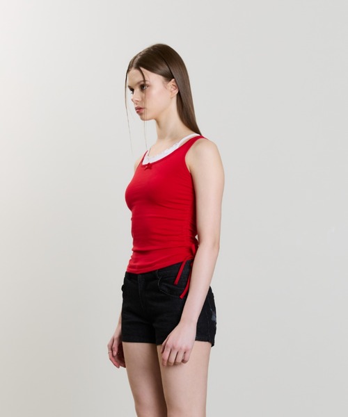 LUVISTRUE（ラヴイズトゥルー）の「SM LAYERED LACE SLEEVELESS（チューブトップ・レディース・ネイビー/レッド/ブラック・FREE）」の20枚目の写真