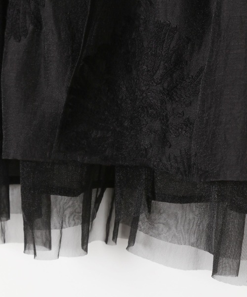 LEPSIM(レプシィム)の「シアー刺繍アソートノースリブラウス 497427(シャツ/ブラウス・レディース・オフホワイト/ブラック系その他/ブラック・FREE)」の12枚目の写真