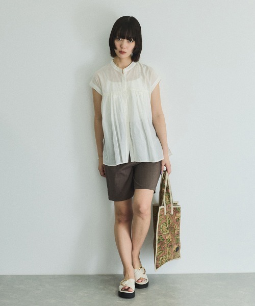 VICKY(ビッキー)の「ハンドブロックプリントトートバッグ(トートバッグ・レディース・ブルー系その他/ピンク系その他/ホワイト系その他・FREE)」の14枚目の写真