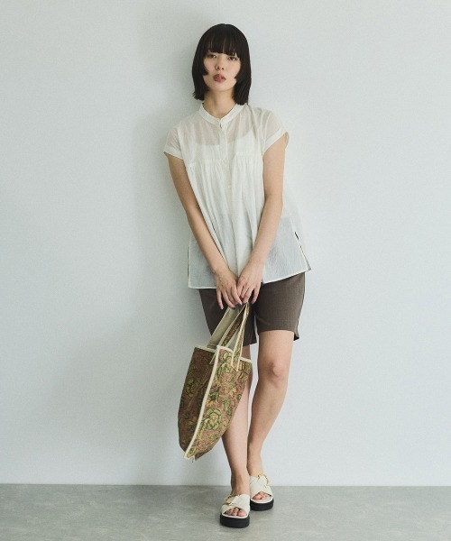 VICKY(ビッキー)の「ハンドブロックプリントトートバッグ(トートバッグ・レディース・ブルー系その他/ピンク系その他/ホワイト系その他・FREE)」の15枚目の写真