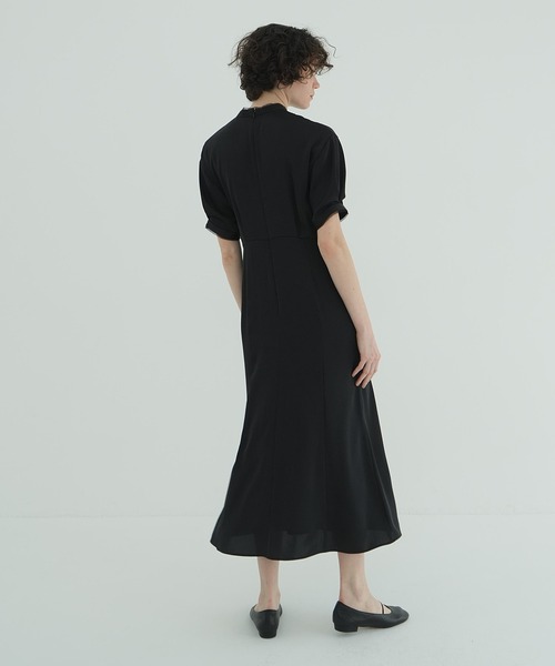 clane ワンピースSTAND COLLAR WAIST TIE セール】STAND COLLAR WAIST TIE ONEPIECE（ワンピース）｜CLANE