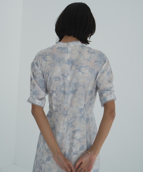 セール】STAND COLLAR WAIST TIE ONEPIECE（ワンピース）｜CLANE