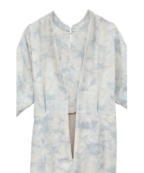 セール】STAND COLLAR WAIST TIE ONEPIECE（ワンピース）｜CLANE