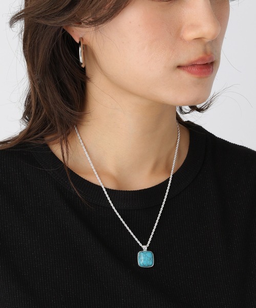 Elura（エルーラ）の「天然石モチーフネックレス/571153（ネックレス・レディース・ブルー/ネイビー・ONE SIZE）」の5枚目の写真