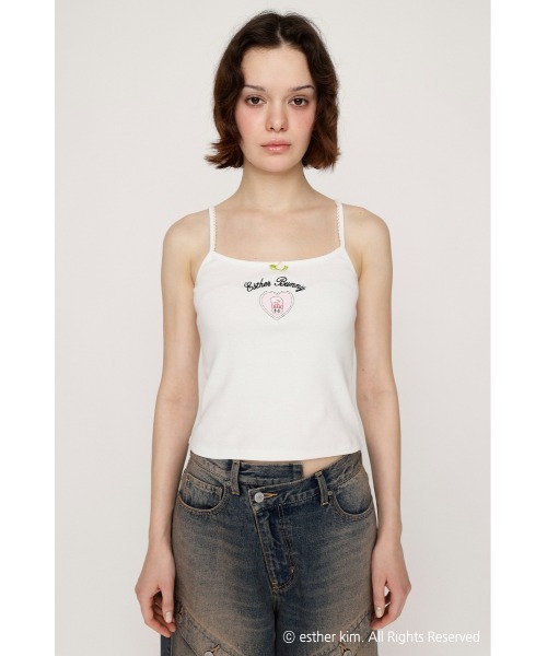 SLY(スライ)の「Esther Bunny x SLY ROSE CAMI エスターバニー スライ ローズ キャミ 夏服(キャミソール・レディース・ブラック/ピンク/ホワイト・FREE)」の13枚目の写真