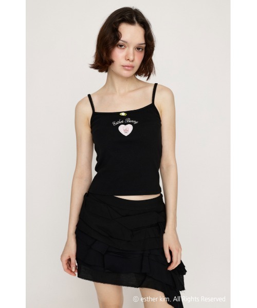 SLY(スライ)の「Esther Bunny x SLY ROSE CAMI エスターバニー スライ ローズ キャミ 夏服(キャミソール・レディース・ブラック/ピンク/ホワイト・FREE)」の16枚目の写真