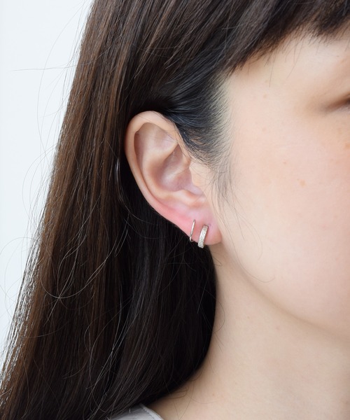 CALIN　STANDARD（カリンスタンダード）の「◆金属アレルギー対応◆◆made in japan◆【痛くない】【落ちにくい】【ストレスフリーな着け心地】スターダストカール　ミニループフィットイヤリング（イヤリング・レディース・シルバー/ピンクゴールド/ゴールド・FREE）」の10枚目の写真