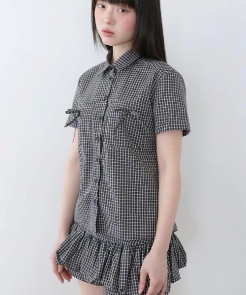 Ugly shadow WOOL POINT JACKET アグリーシャドウ Uglyshadow】PUMPKIN SKIRT PANTS(CHECK)（その他パンツ）｜UGLY