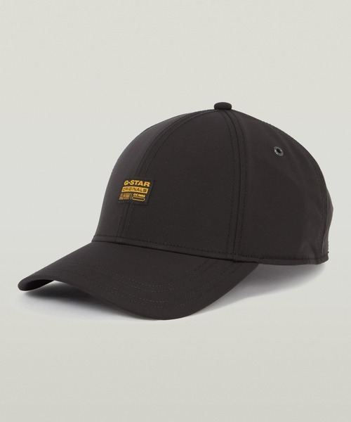 G-STAR(ジースター)の「ORIGINALS BASEBALL CAP/ブランドロゴベースボールキャップ(キャップ・メンズ・ダークブラック・ONE SIZE)」の1枚目の写真
