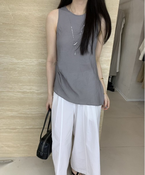 FREE STYLISTS(フリー スタイリスト)の「YUGA_YGMC Sheer pleated top(シャツ/ブラウス・レディース・ブラック/オフホワイト/グレー・FREE)」の21枚目の写真
