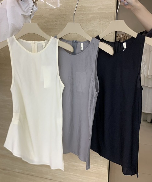 FREE STYLISTS(フリー スタイリスト)の「YUGA_YGMC Sheer pleated top(シャツ/ブラウス・レディース・ブラック/オフホワイト/グレー・FREE)」の18枚目の写真