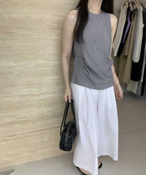 FREE STYLISTS(フリー スタイリスト)の「YUGA_YGMC Sheer pleated top(シャツ/ブラウス・レディース・ブラック/オフホワイト/グレー・FREE)」の20枚目の写真