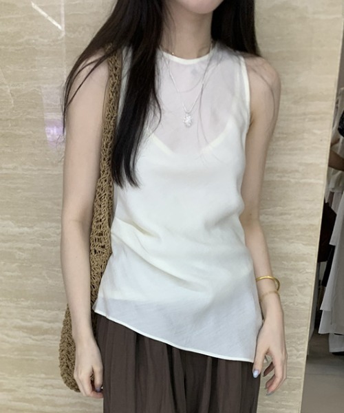 FREE STYLISTS(フリー スタイリスト)の「YUGA_YGMC Sheer pleated top(シャツ/ブラウス・レディース・ブラック/オフホワイト/グレー・FREE)」の11枚目の写真