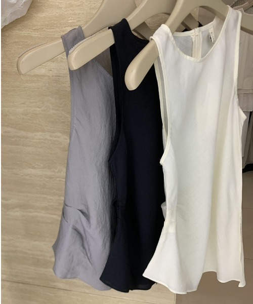 FREE STYLISTS(フリー スタイリスト)の「YUGA_YGMC Sheer pleated top(シャツ/ブラウス・レディース・ブラック/オフホワイト/グレー・FREE)」の17枚目の写真