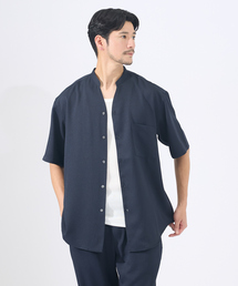 【AH ABAHOUSE/セットアップ対応】アムンゼン キーネック 半袖シャツ