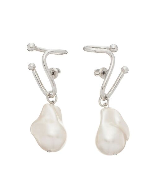 ELENDEEK(エレンディーク)の「ウェーブパール2WAYピアス(ピアス(両耳用)・レディース・ゴールド/シルバー・FREE)」の14枚目の写真