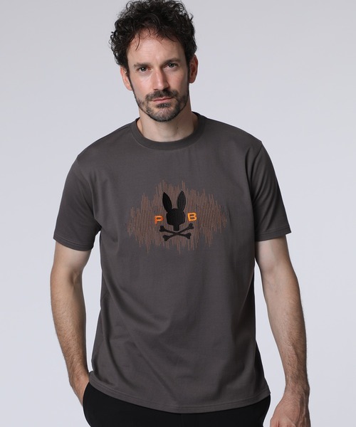Psycho Bunny（サイコバニー）の「エンブロイダリーグラフィック Tシャツ（Tシャツ/カットソー・メンズ・ブラック/ホワイト/ダークグレー・SMALL/MEDIUM/LARGE/X-LARGE）」の3枚目の写真