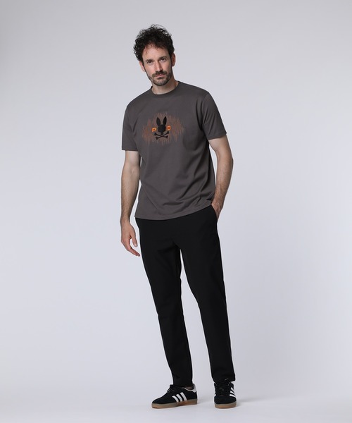 Psycho Bunny（サイコバニー）の「エンブロイダリーグラフィック Tシャツ（Tシャツ/カットソー・メンズ・ブラック/ホワイト/ダークグレー・SMALL/MEDIUM/LARGE/X-LARGE）」の17枚目の写真