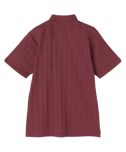 TOKYO SHIRTS(トウキョウシャツ)の「デザイン 半袖ポロシャツ ボタンダウン(ポロシャツ・メンズ・ボルドー・S/M/L/LL/XL)」の2枚目の写真