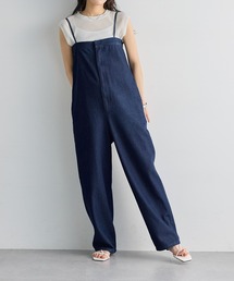 [低身長/高身長向けサイズ有]デニムサロペット【オーガニックコットン】