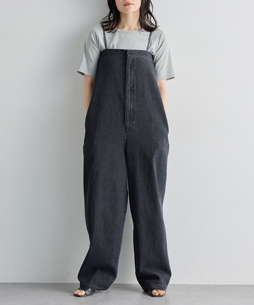 for/c（フォーシー）の「[低身長/高身長向けサイズ有]デニムサロペット【オーガニックコットン】（サロペット/オーバーオール・レディース・インディゴブルー/グレー・TM/PL/PM/L/M）」の3枚目の写真