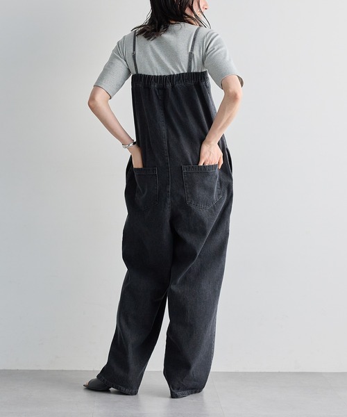 for/c（フォーシー）の「[低身長/高身長向けサイズ有]デニムサロペット【オーガニックコットン】（サロペット/オーバーオール・レディース・インディゴブルー/グレー・TM/PL/PM/L/M）」の7枚目の写真