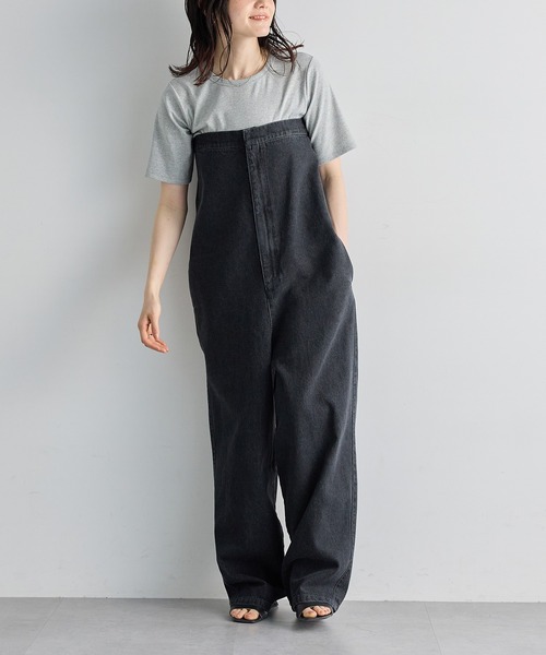 セール】[低身長/高身長向けサイズ有]デニムサロペット
