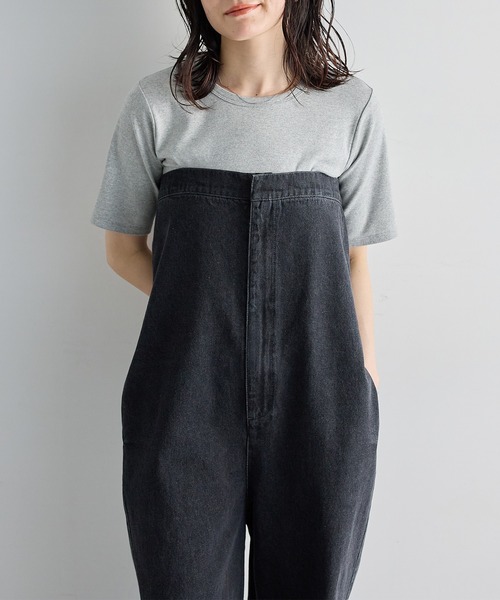 for/c（フォーシー）の「[低身長/高身長向けサイズ有]デニムサロペット【オーガニックコットン】（サロペット/オーバーオール・レディース・インディゴブルー/グレー・TM/PL/PM/L/M）」の11枚目の写真