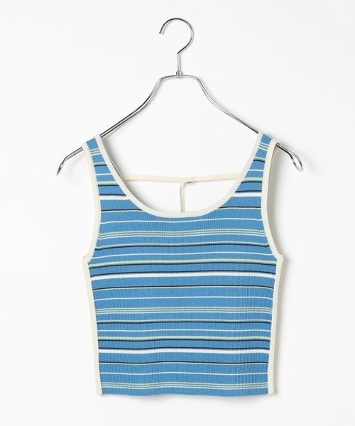PAGEBOY（ページボーイ）の「2WAYレトロボーダータンク（Tシャツ/カットソー・レディース・ブラック/ブルー系その他4/ホワイト系その他・FREE）」の18枚目の写真