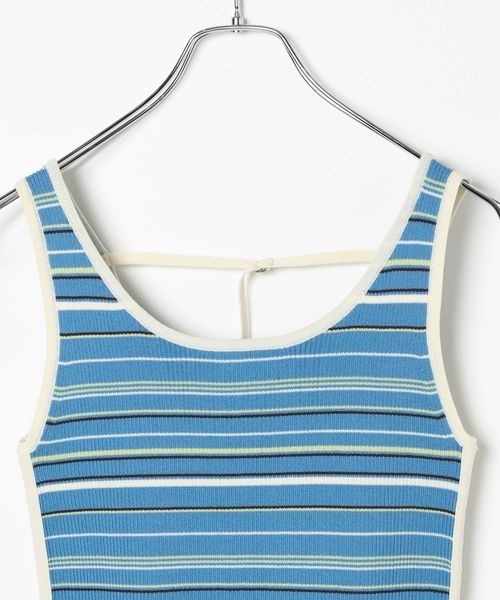 PAGEBOY（ページボーイ）の「2WAYレトロボーダータンク（Tシャツ/カットソー・レディース・ブラック/ブルー系その他4/ホワイト系その他・FREE）」の17枚目の写真
