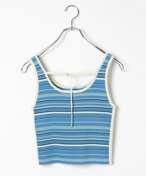 PAGEBOY（ページボーイ）の「2WAYレトロボーダータンク（Tシャツ/カットソー・レディース・ブラック/ブルー系その他4/ホワイト系その他・FREE）」の13枚目の写真