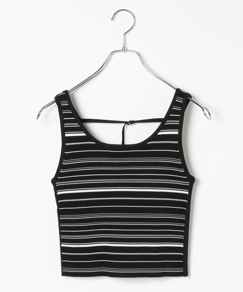 PAGEBOY（ページボーイ）の「2WAYレトロボーダータンク（Tシャツ/カットソー・レディース・ブラック/ブルー系その他4/ホワイト系その他・FREE）」の9枚目の写真