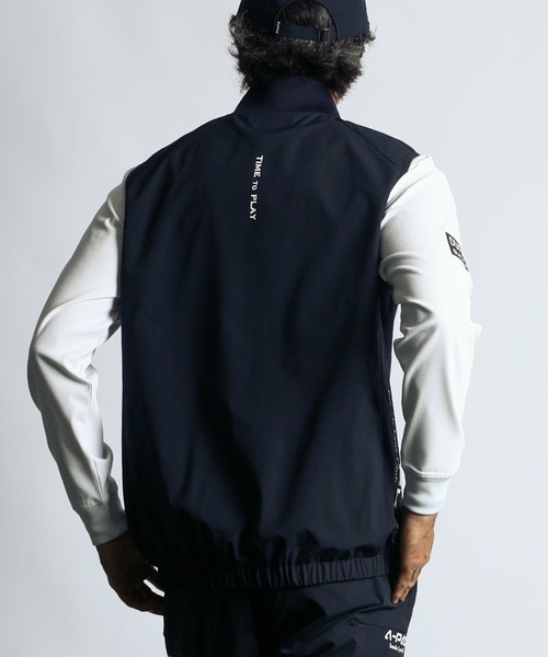 The DUFFER of ST.GEORGE(ザダファーオブセントジョージ)の「〔BLACK LABEL〕"A-PACK" SET UP RIBBED VEST:セットアップ リブネック テックベスト(ベスト・メンズ・ネイビー/ブラック・LARGE/MEDIUM)」の13枚目の写真